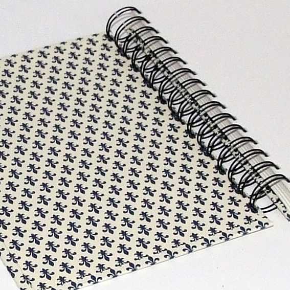 nauli Skizzenbuch Skizzenbuch DinA5 fleur des lys blau bei Nauli and Stories
