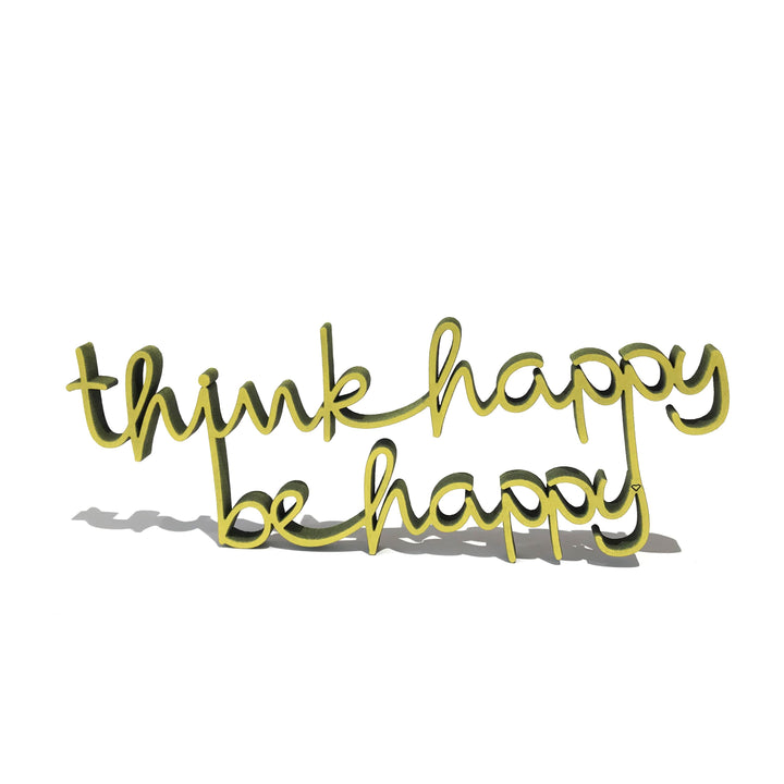 NoGallery Schriftzug Think happy be happy - 3D Schriftzug bei Nauli and Stories