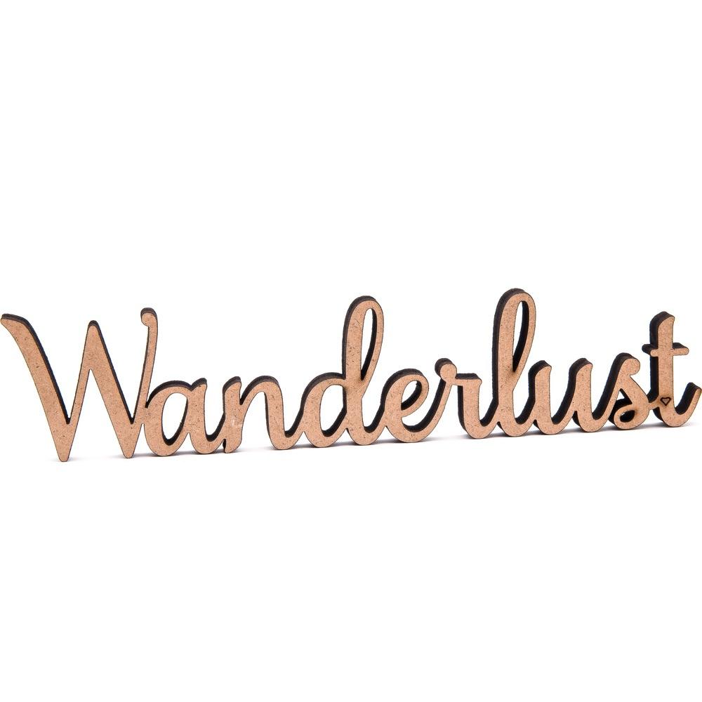 NoGallery Schriftzug Wanderlust - natur 3D Schriftzug bei Nauli and Stories