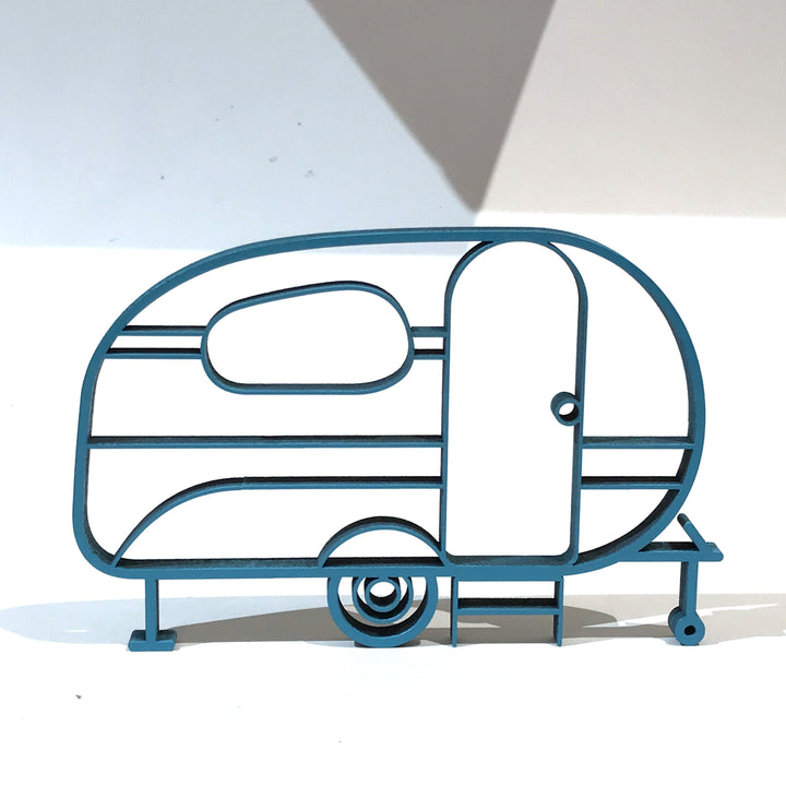 NoGallery Schriftzug Wohnwagen Türkis bei Nauli and Stories