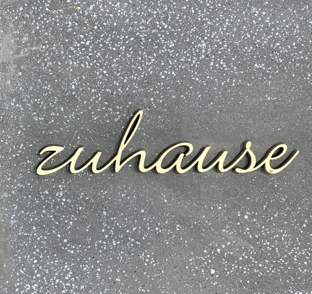 NoGallery Schriftzug zuhause - 3D Schriftzug bei Nauli and Stories