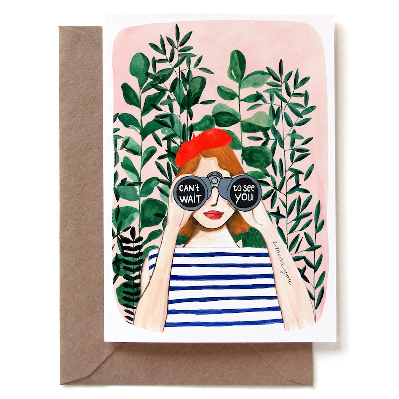REDDISH DESIGN 10X15 CM CAN'T WAIT TO SEE YOU