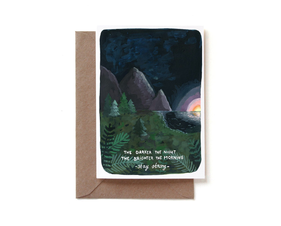 REDDISH DESIGN 10X15 CM STAY STRONG IN DARK TIMES