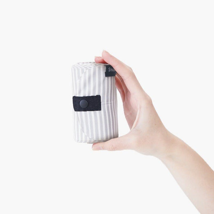 Shupatto Einkaufstasche Shupatto kompakte Falt- Einkaufstasche L - Sen - Stripe grau bei Nauli and Stories