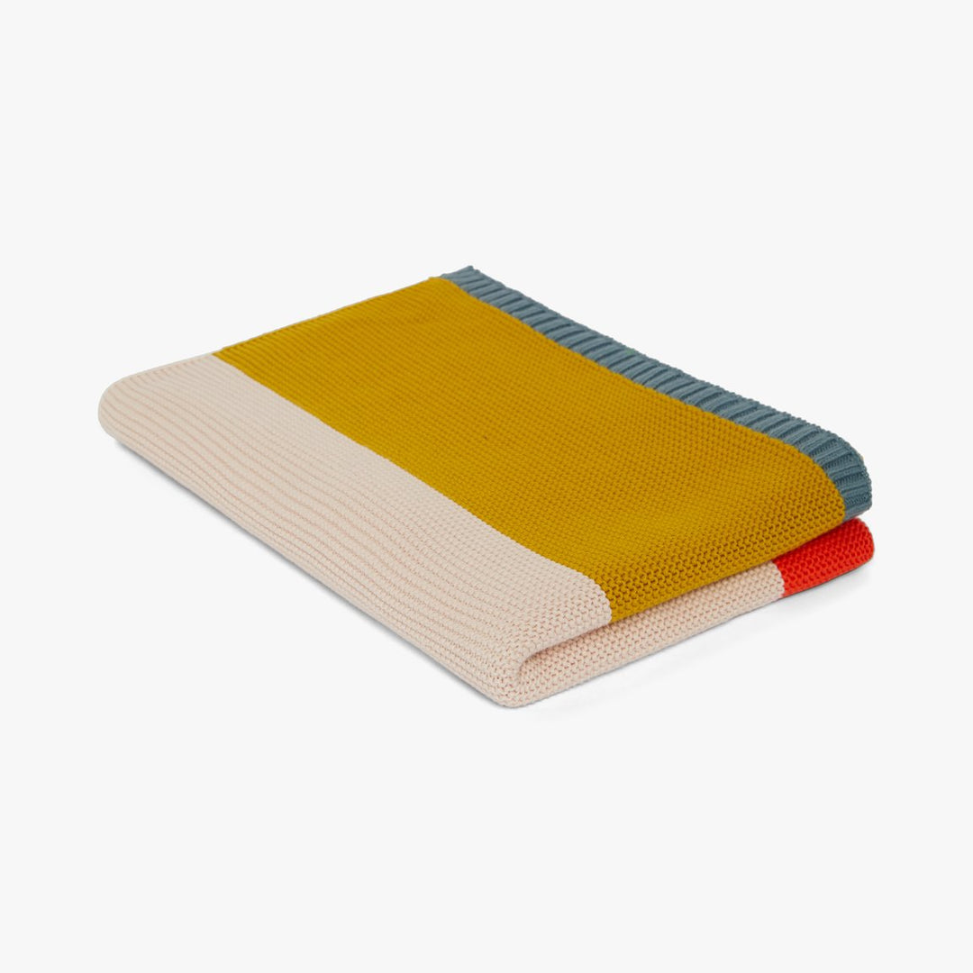 Sophie Home Babydecke Babydecke aus Baumwolle rot, grau, senf bei Nauli and Stories