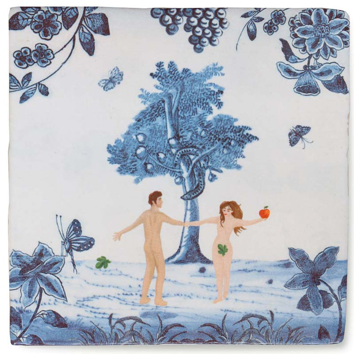 StoryTiles StoryTiles 13x13cm Adam & Eva im Garten Eden - StoryTiles - Medium bei Nauli and Stories