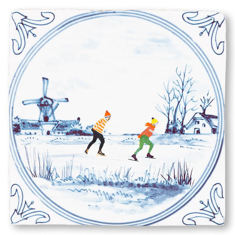 StoryTiles StoryTiles 10x10cm Dutch Winter - Winter in Holland  - StoryTiles bei Nauli and Stories