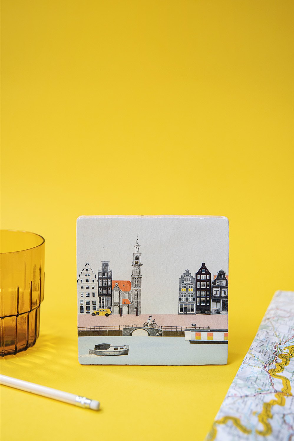 StoryTiles StoryTiles 10x10cm Struinen door Amsterdam  - Stadtbummel durch Amsterdam - StoryTiles bei Nauli and Stories