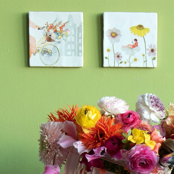 StoryTiles StoryTiles 13x13cm Surrounded by Flowers - StoryTiles - Medium bei Nauli and Stories