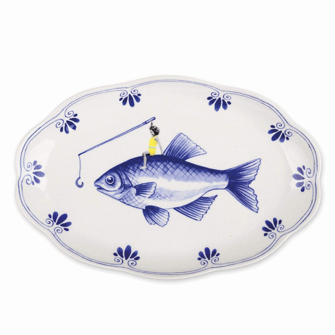 StoryTiles Teller Fischteller: The Teaser - neckt den Fisch auf dem sie sitzt bei Nauli and Stories