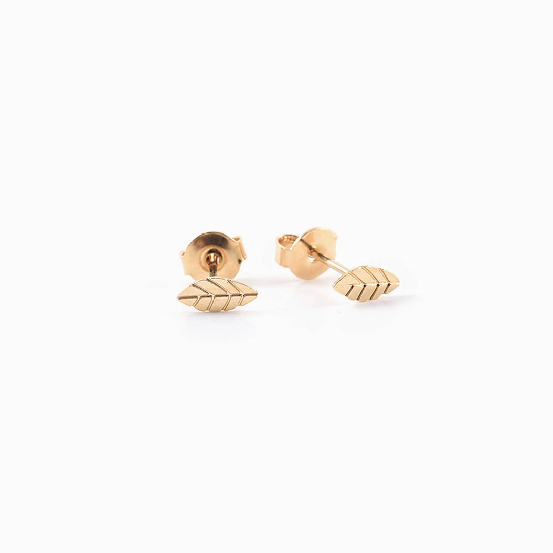 Titlee Ohrringe Ohrstecker Blätter bei Nauli and Stories