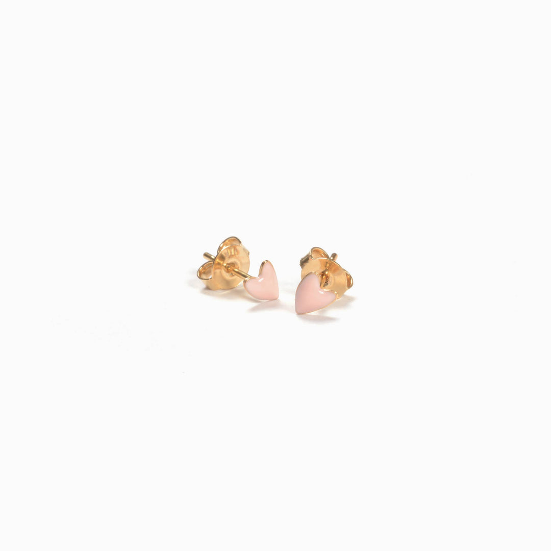 Titlee Ohrringe Ohrstecker rosa Herzen GRANT bei Nauli and Stories