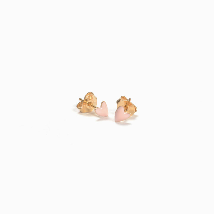 Titlee Ohrringe Ohrstecker rosa Herzen GRANT bei Nauli and Stories
