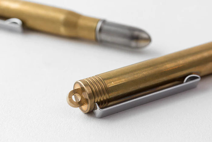 Traveler's Company Füller Brass TRC Brass Fountain Pen Solid Brass