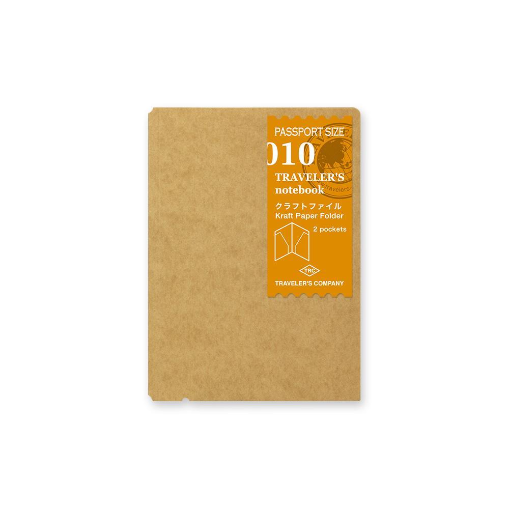 Traveler's Company Folder 010 TRAVELER´S notebook Refill Kraft Paper Folder Passport Size bei Nauli and Stories