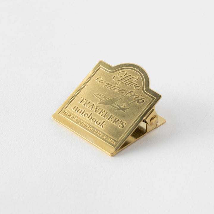 Traveler's Company Notizbuch Have a nice trip Traveler's Company 030 Brass Clip