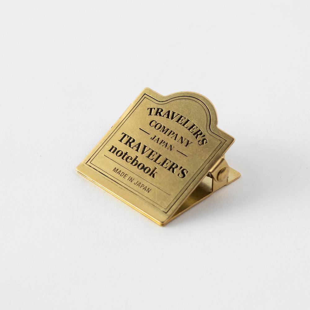 Traveler's Company Notizbuch Logo Traveler's Company 030 Brass Clip