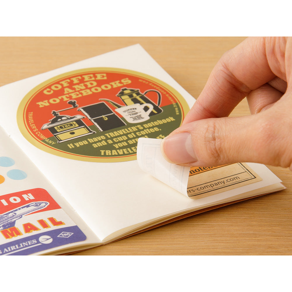 Traveler's Company Notizbuch TRAVELER'S notebook Paper Refill 017 pasport size - Sticker Release Paper bei Nauli and Stories