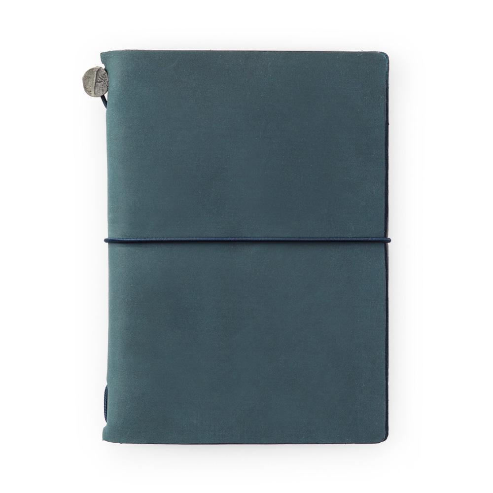 Traveler's Company Notizbuch Reisenotizbuch "TRAVELER'S notebook" Passport Leder blau bei Nauli and Stories