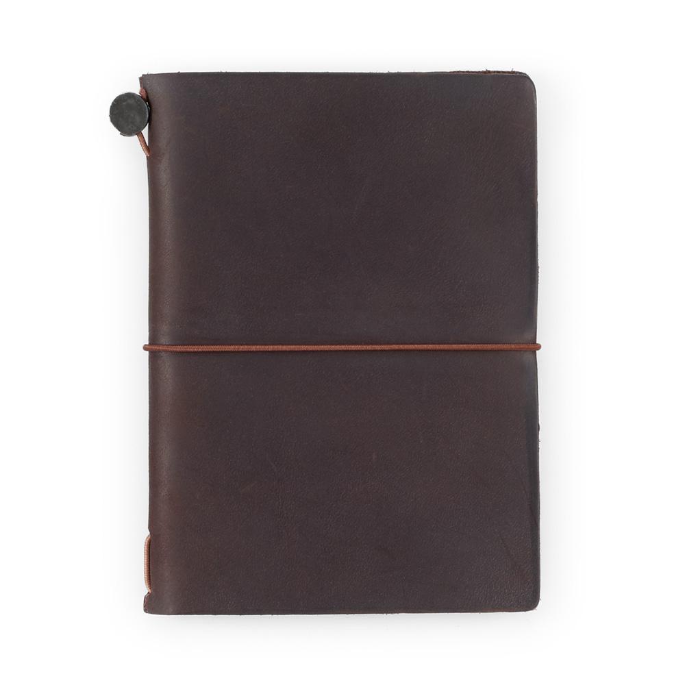 Traveler's Company Notizbuch Reisenotizbuch "TRAVELER'S notebook" Passport Leder Brown - dunkelbraun bei Nauli and Stories