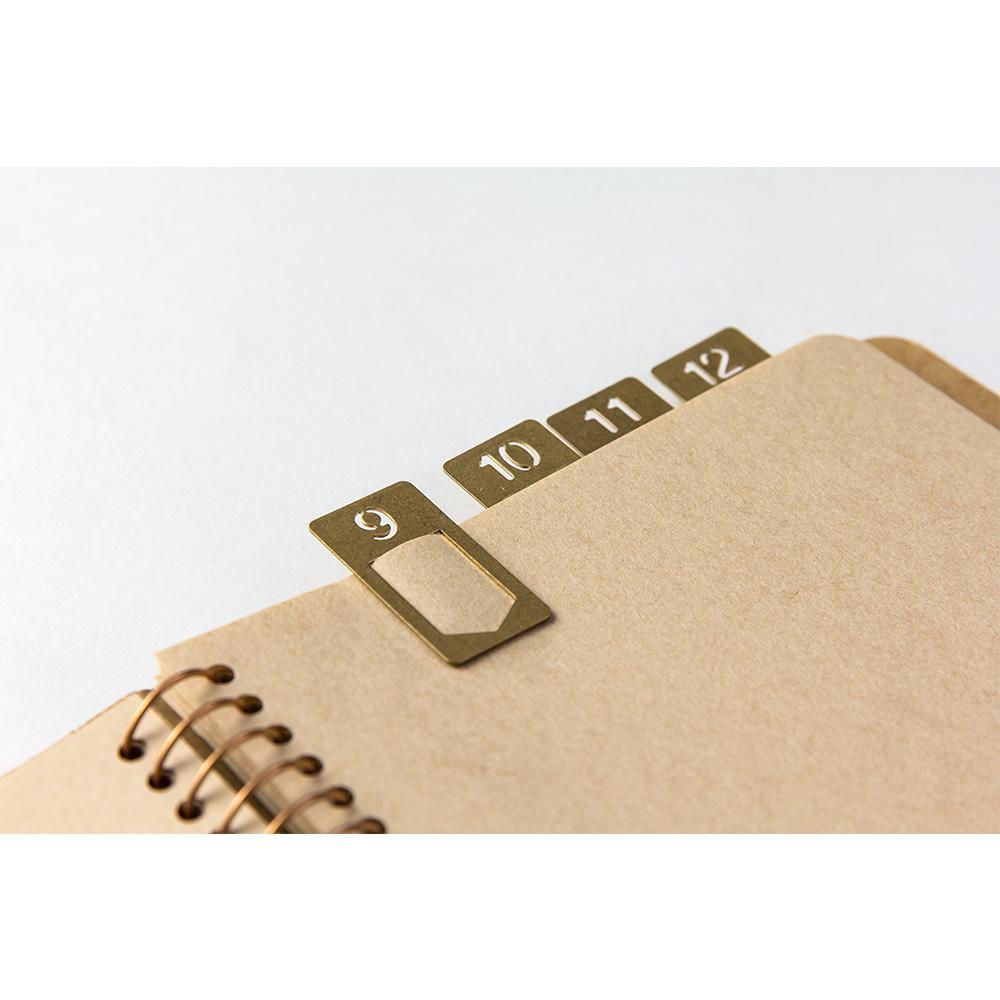 Traveler's Company Index Clips TRAVELER´S COMPANY Brass Number Clips bei Nauli and Stories
