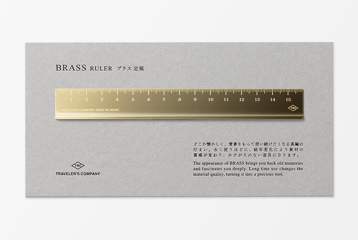 Traveler's Company Lineal TRAVELER'S COMPANY Brass Ruler - Lineal bei Nauli and Stories
