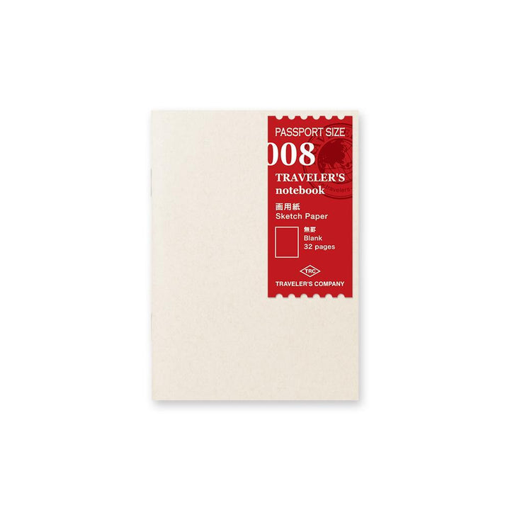 Traveler's Company Notizbuch TRAVELER'S notebook Passport 008 Sketch Paper bei Nauli and Stories