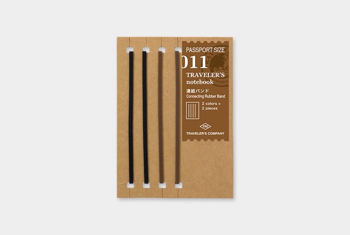 Traveler's Company Notizbuch TRAVELER'S notebook Passport 011 Connecting Rubber Band bei Nauli and Stories