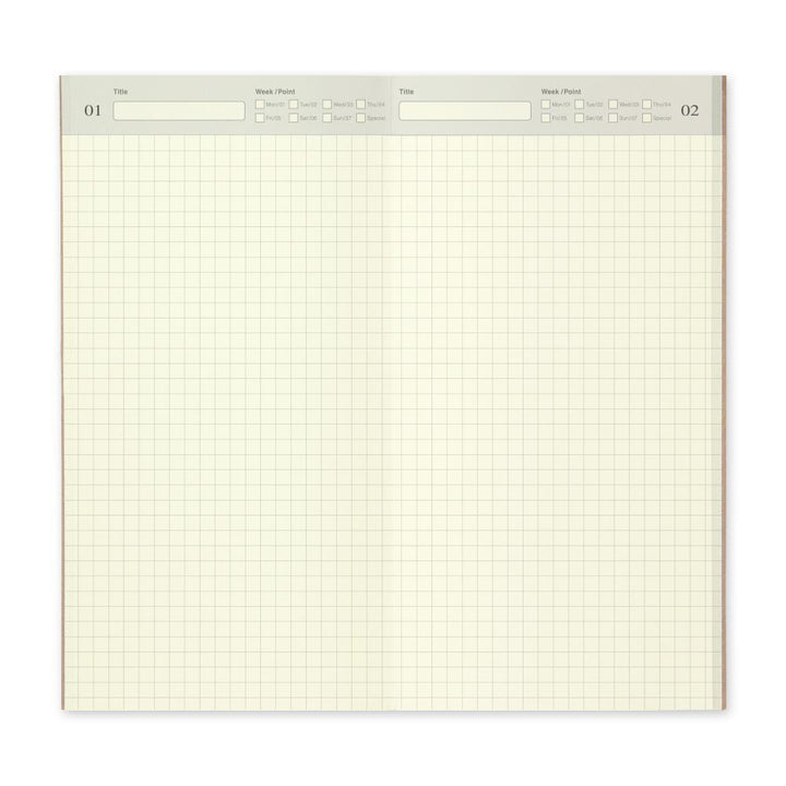 Traveler's Company undatierte Kalender TRAVELER'S notebook regular 005 Free Diary (Daily) bei Nauli and Stories