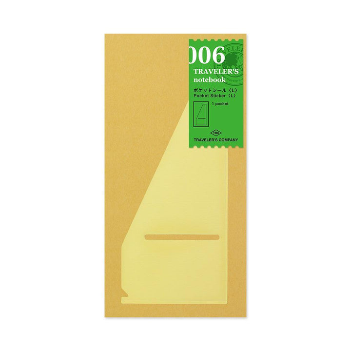 Traveler's Company Notizbuch TRAVELER'S notebook regular 006  Pocket Sticker (L) bei Nauli and Stories