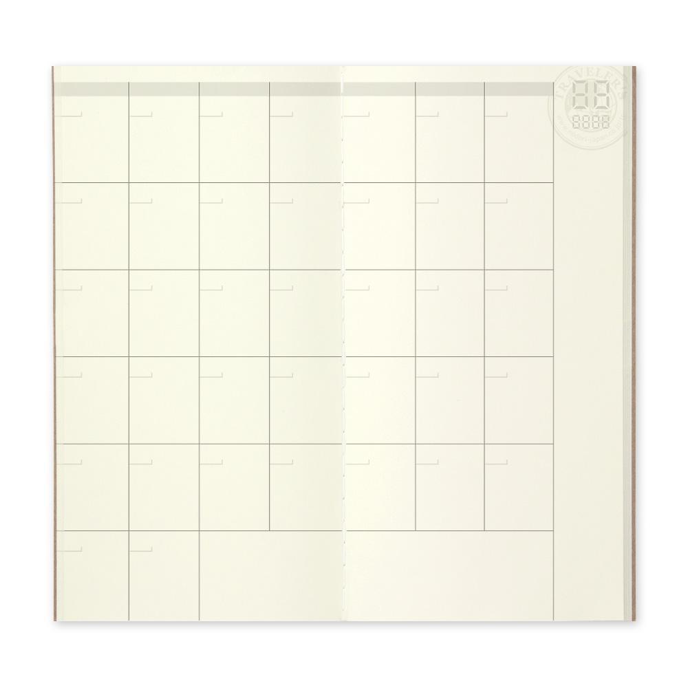 Traveler's Company undatierte Kalender Traveler's Notebook regular 017 Free Diary (Monthly) bei Nauli and Stories