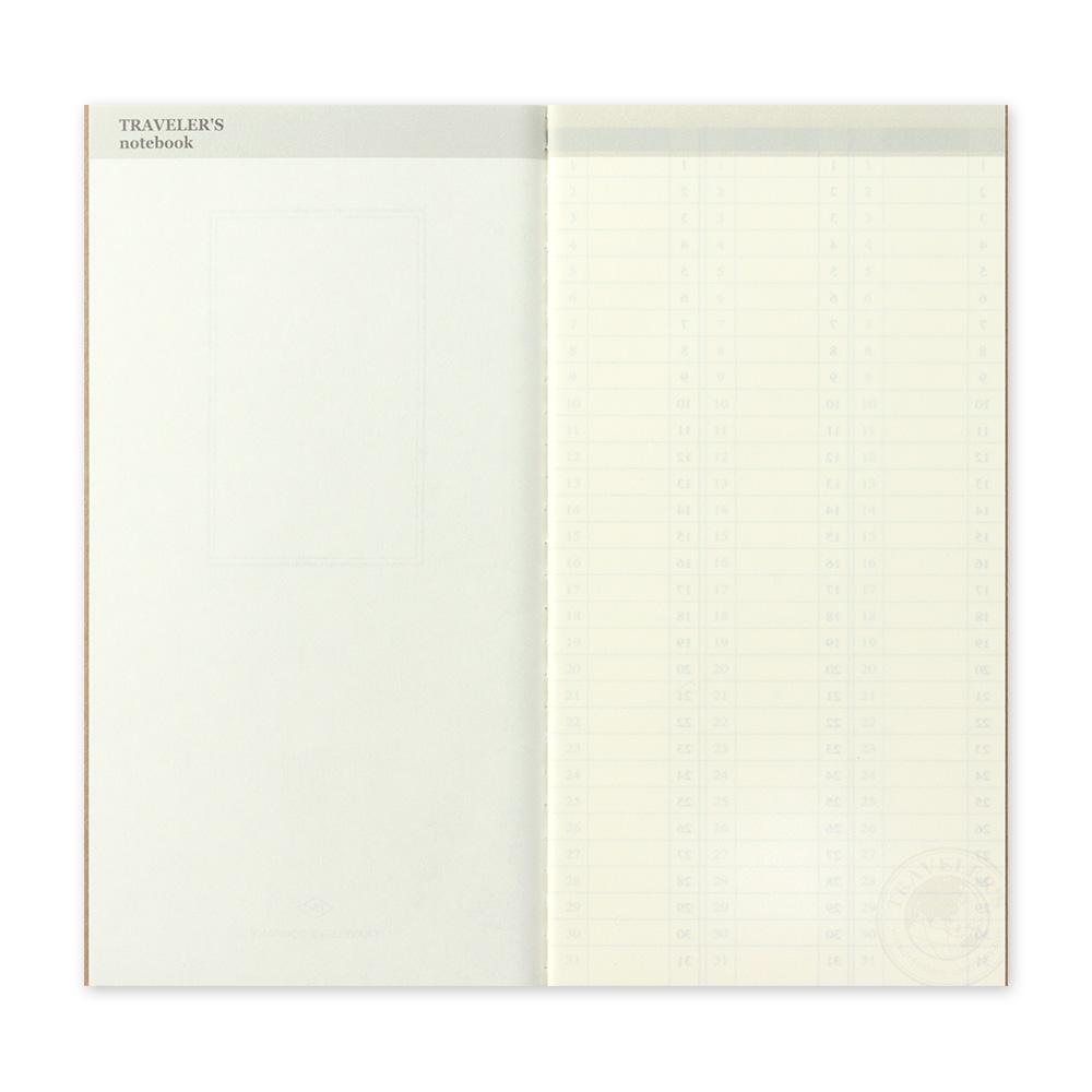 Traveler's Company undatierte Kalender Traveler's Notebook regular 018 Free Diary (Weekly Vertical) bei Nauli and Stories