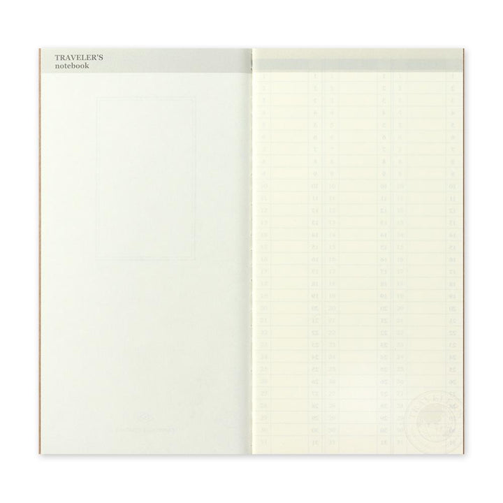 Traveler's Company undatierte Kalender Traveler's Notebook regular 018 Free Diary (Weekly Vertical) bei Nauli and Stories