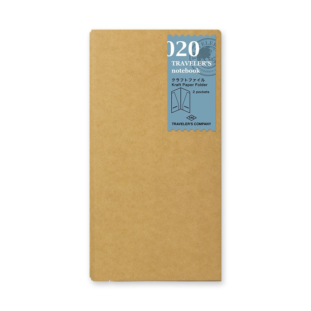 Traveler's Company Notizbuch Traveler's Notebook regular 020 Kraft Paper Folder