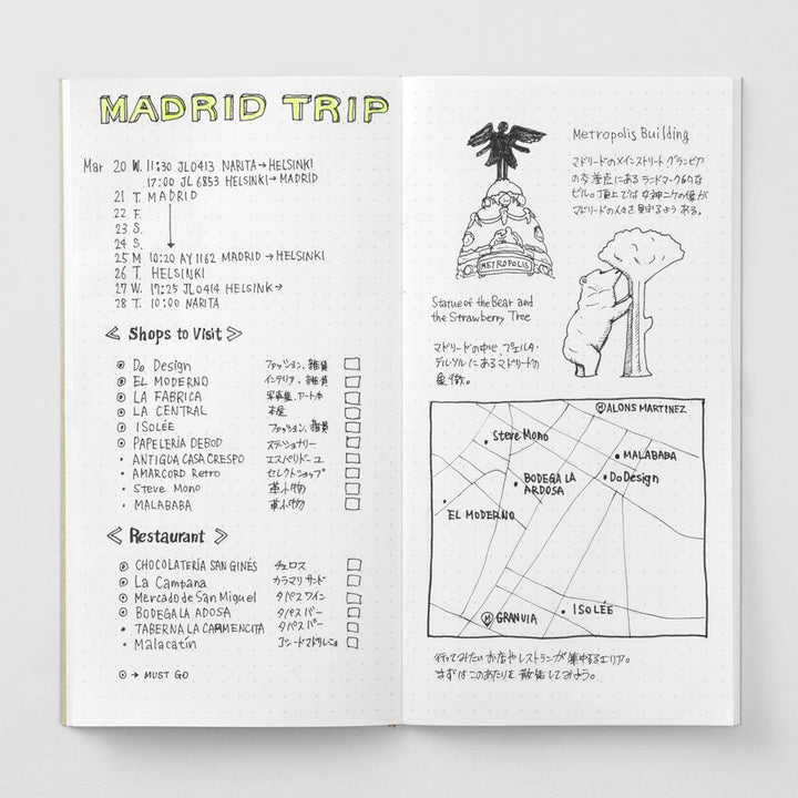 Traveler's Company Notizbuch TRAVELER'S notebook regular 026 dot grid bei Nauli and Stories