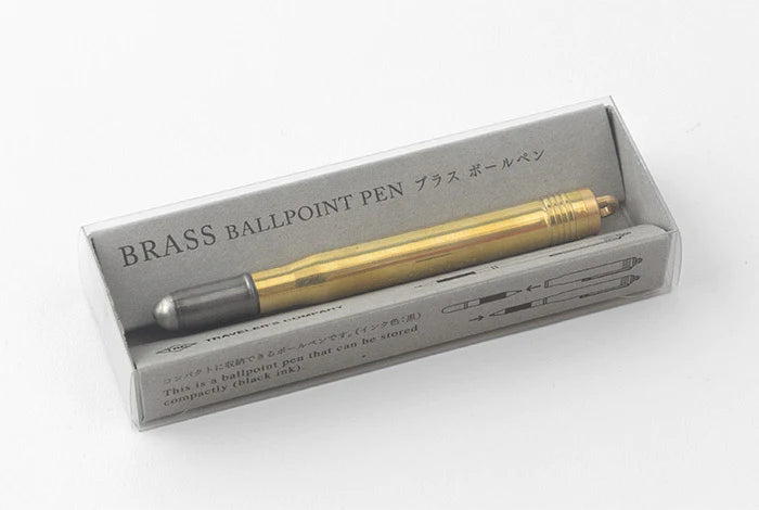 Traveler's Company Kugelschreiber Brass TRC Brass Ballpoint Pen Solid Brass bei Nauli and Stories