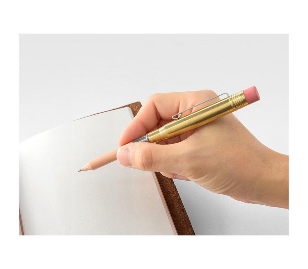 Traveler's Company Bleistift Brass TRC Brass Pencil Solid Brass bei Nauli and Stories
