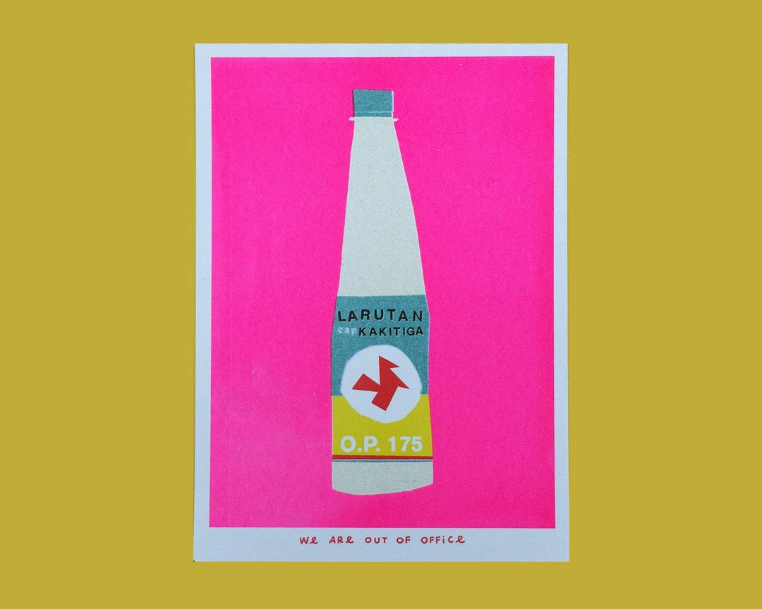 Weareoutofoffice Miniprint Risoprint Larutan Kaki Tiga