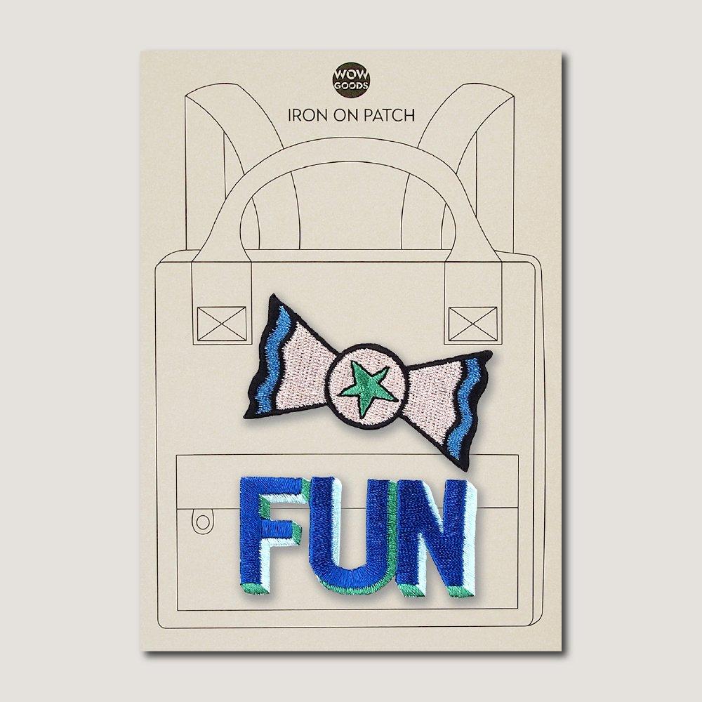 Wowhow B.V. Textilaufnäher & -aufbügler Iron on Patch - candy fun bei Nauli and Stories