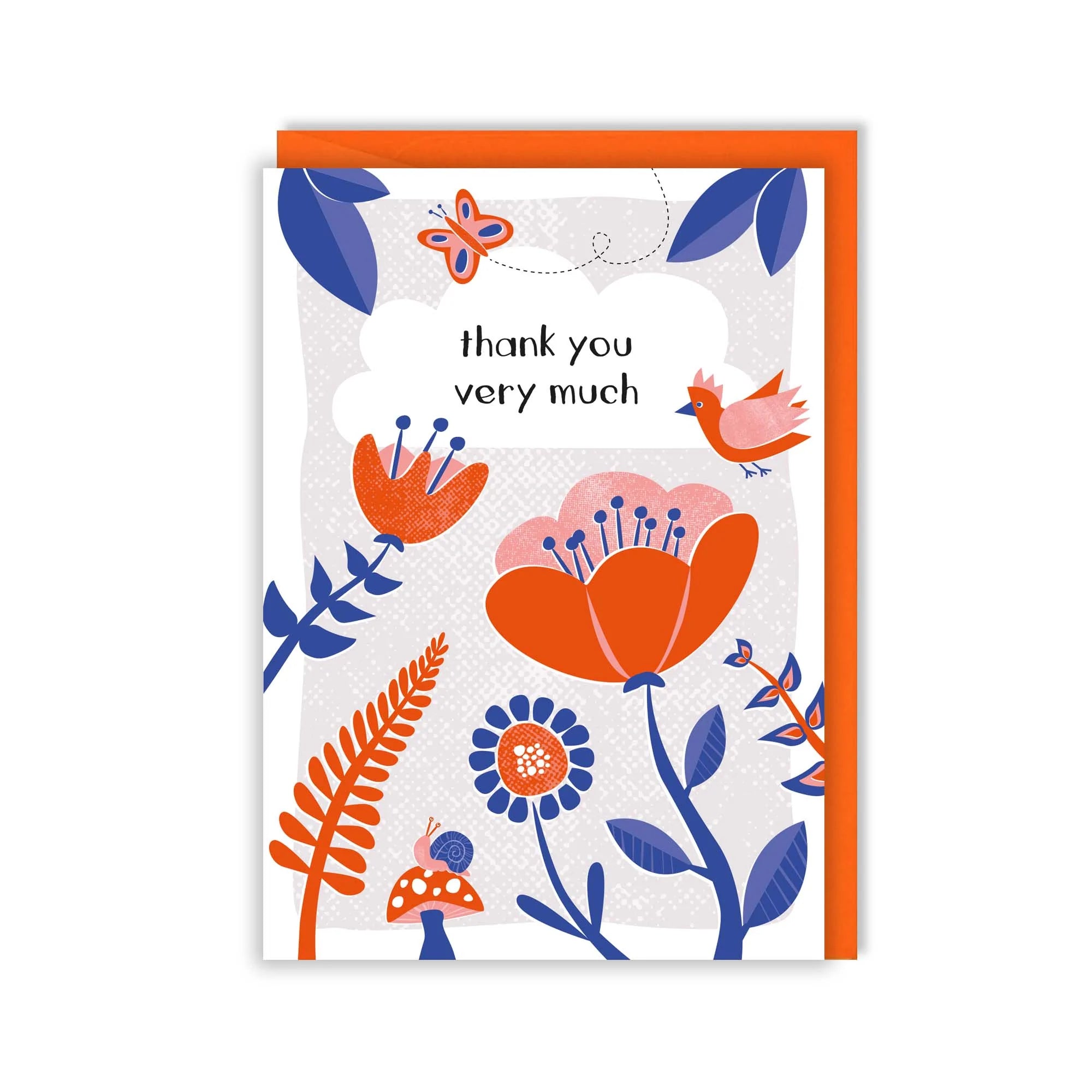 Greeting Card Thank You Thank You Very Much Nauli 5187