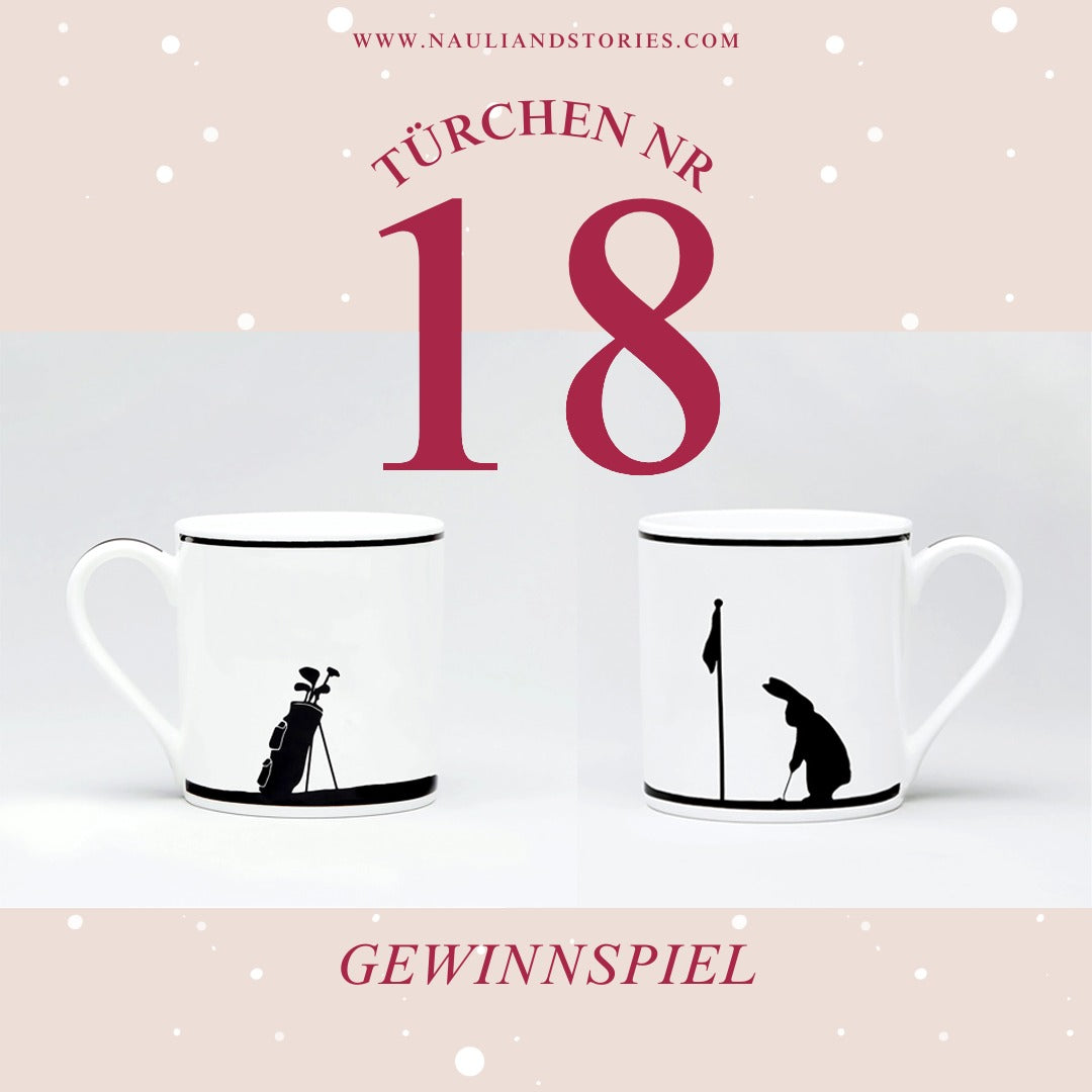 Adventskalender 18.Türchen: Gewinne eine Golfer Hasentasse von HAM