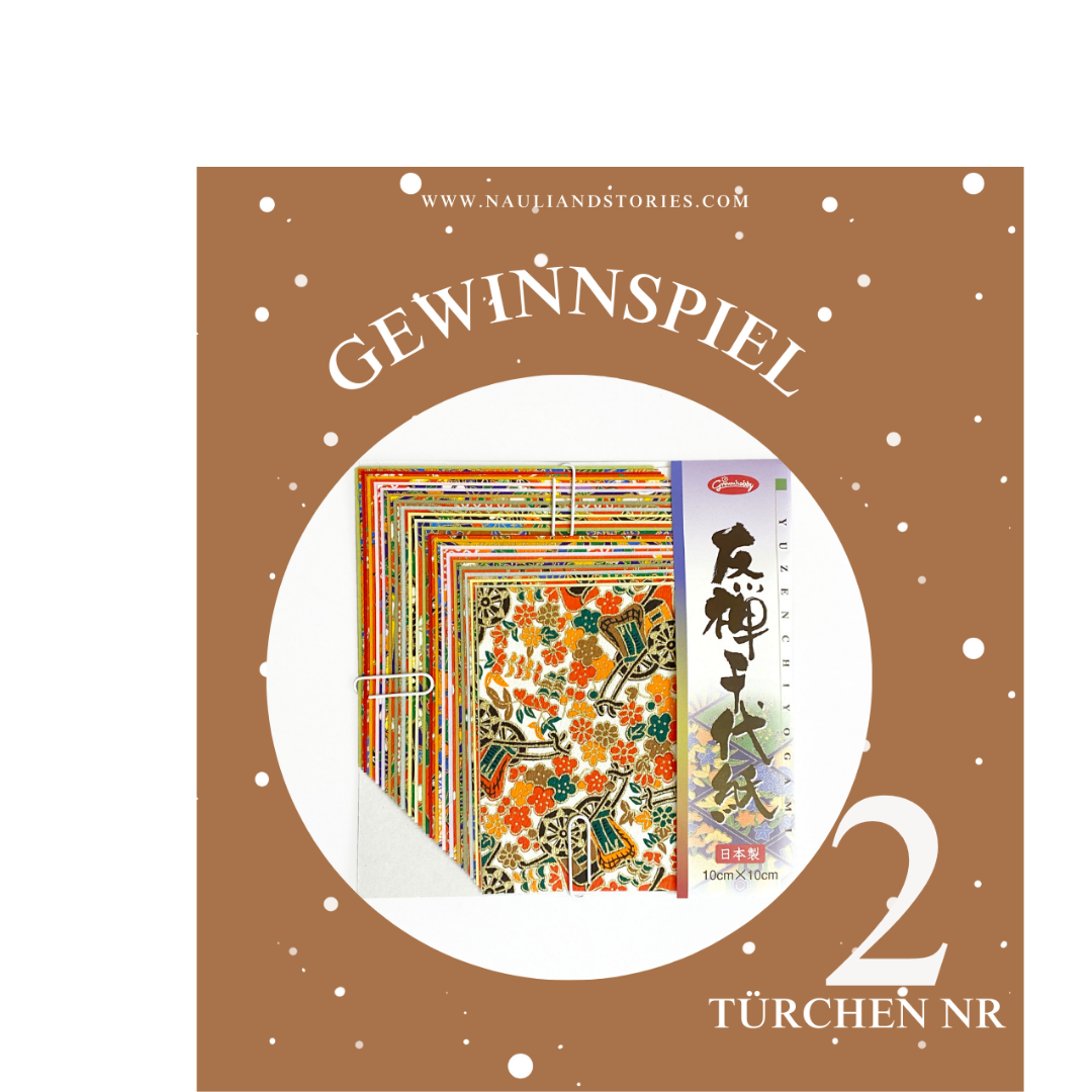 Adventskalender 2. Türchen: Zauberhaftes Origami-Papier zu gewinnen! 🎁