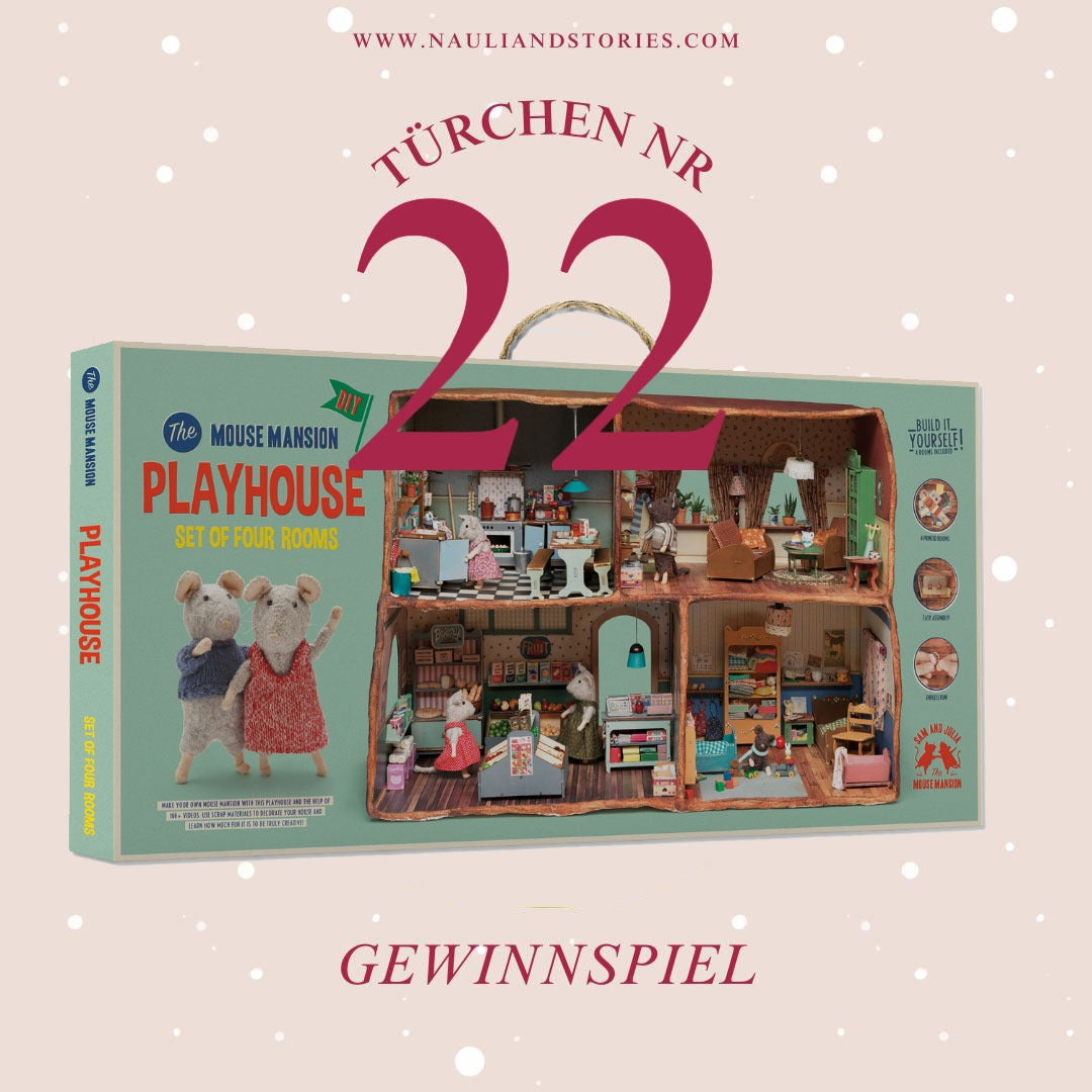 Adventskalender 22.Türchen: Gewinne ein Mäusehaus-Bastelset