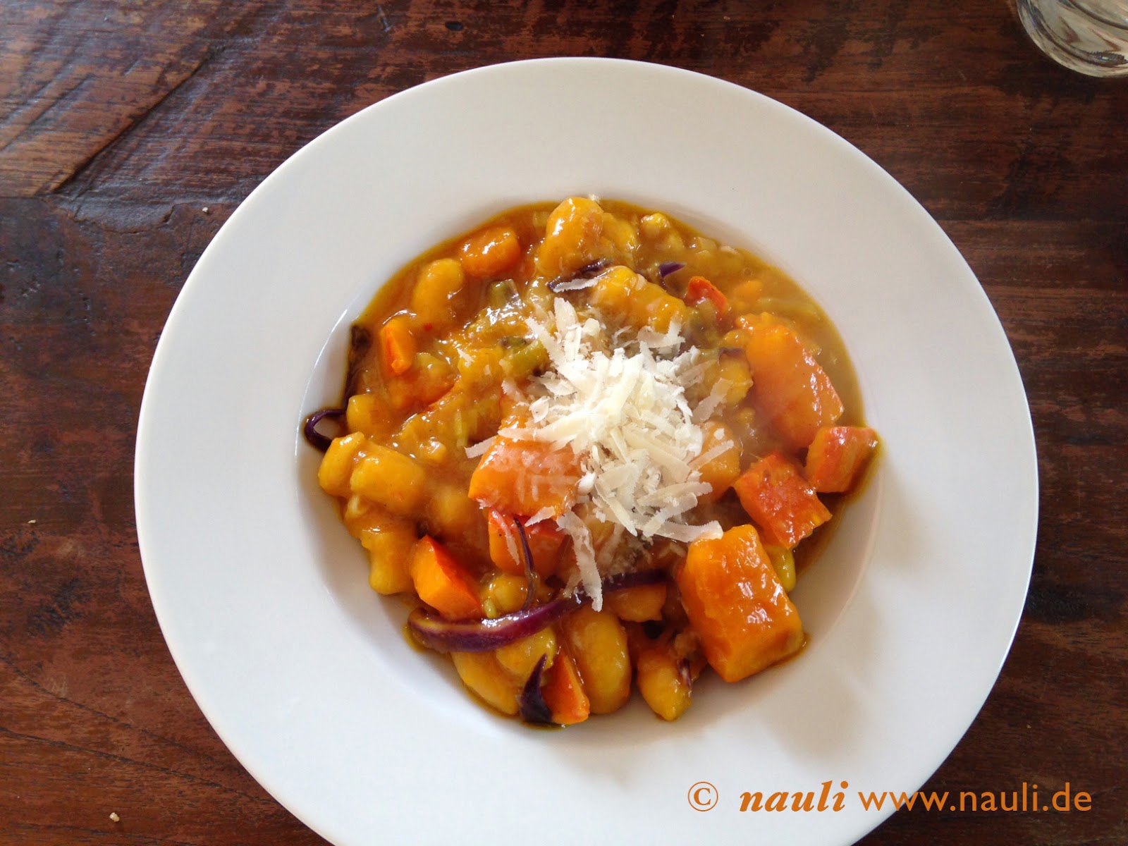 Schneller Kürbis mit Kürbis Gnocchi