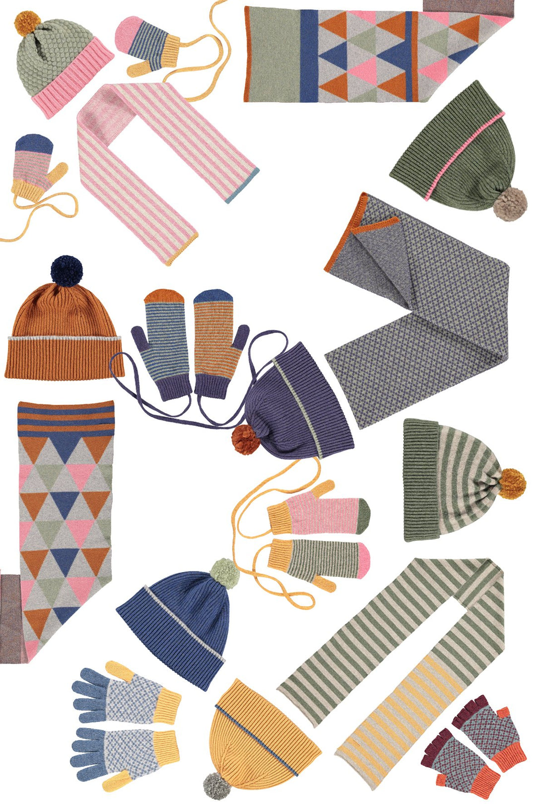 Catherine Tough - Mützen, Schals und Handschuhe aus Lammwolle