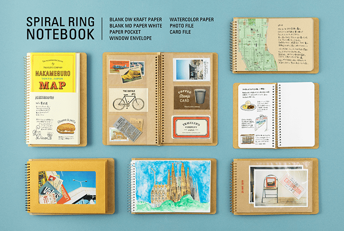 Traveler's Company Spiral Ring Notebooks