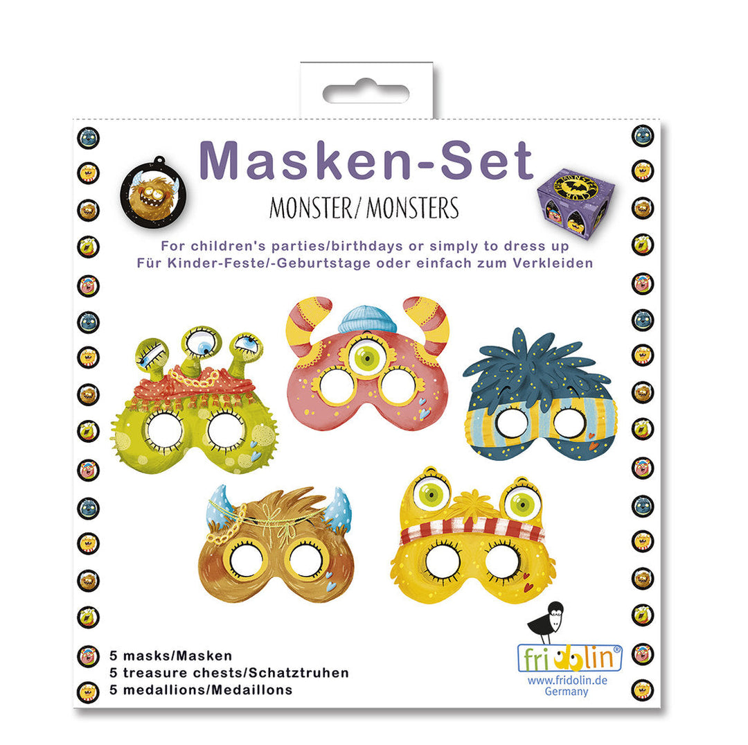 3D-Bastelset Maske Masken Set Monster