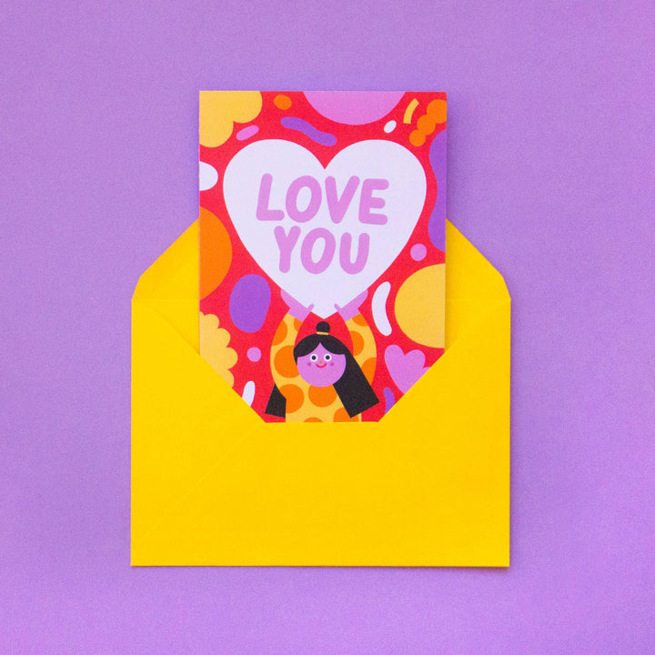 Ana Seixas Love You // A6 Greeting Card