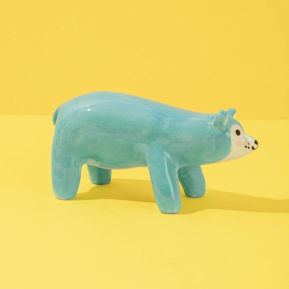 Ana Seixas Skulptur Kleine Keramikskulptur  |  Bär blau bei Nauli and Stories