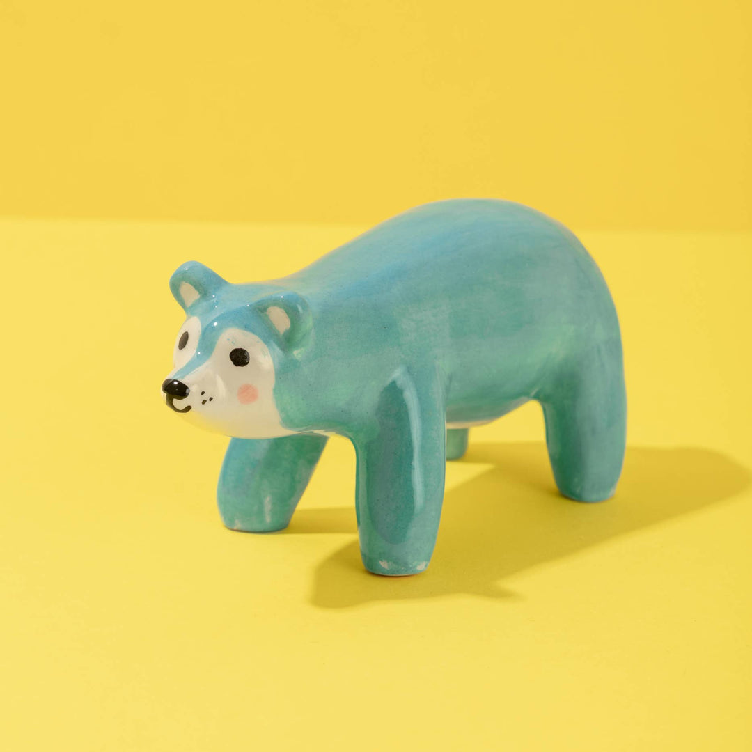 Ana Seixas Skulptur Kleine Keramikskulptur  |  Bär blau bei Nauli and Stories